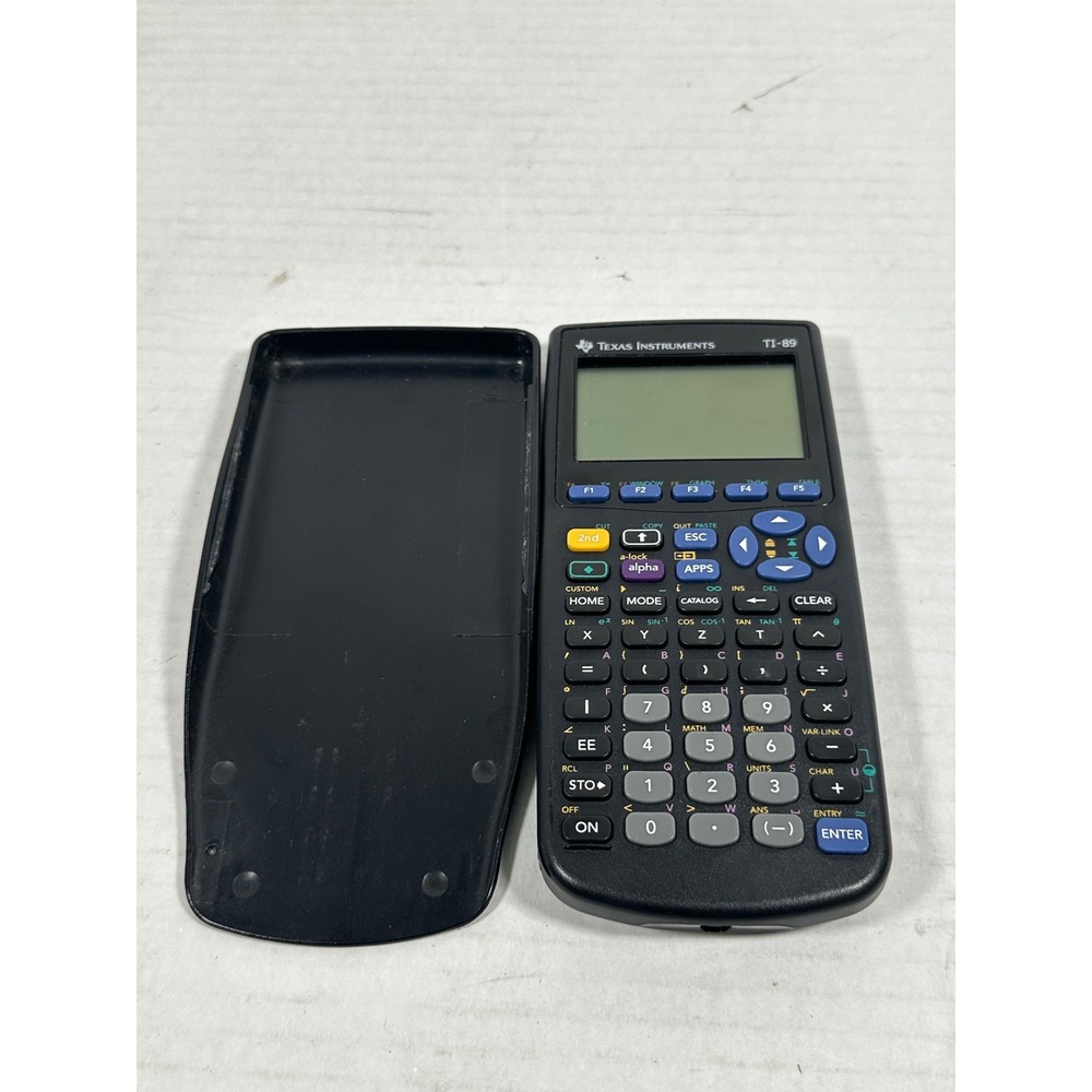 Texas Instruments TI-89 Graphing Calculator Black with Slide Cover‎ Handheld
